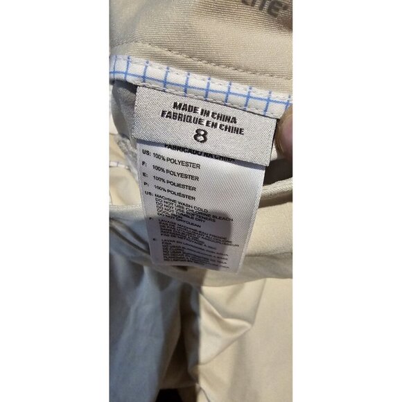 Adidas Women's Climalite Khaki Golf Shorts Size 8 100% Polyester New Without Tag - Picture 4 of 7